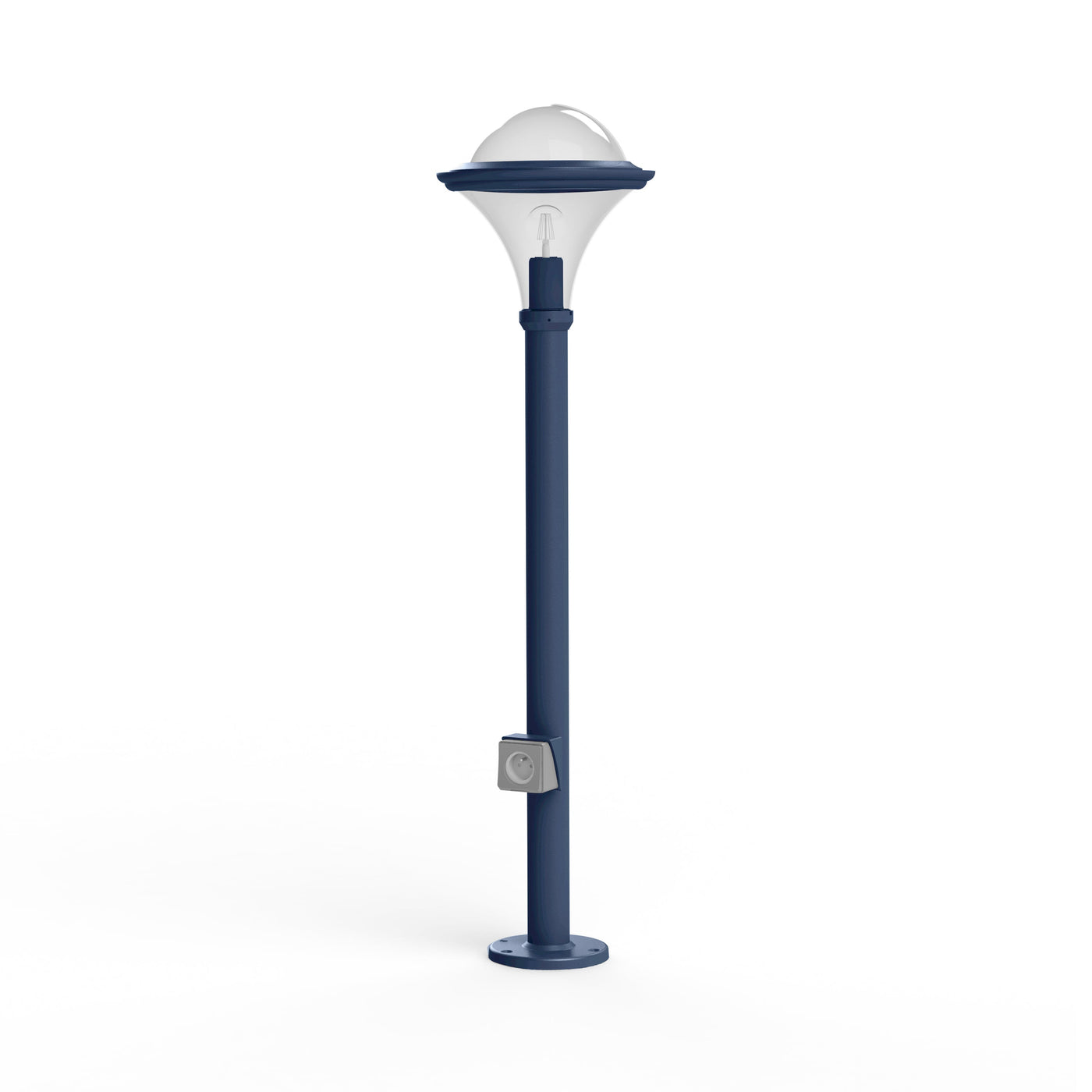 Borne Dallas N° 8 prise type J fume Bleu azur mat 134 119015134-ch