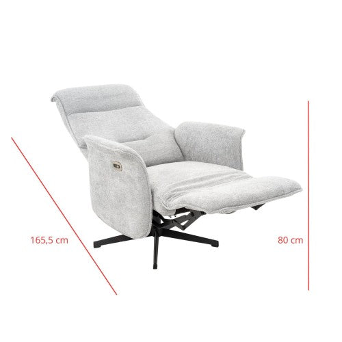 Fauteuil GOYA Relax gris clair CASA THAI 4588