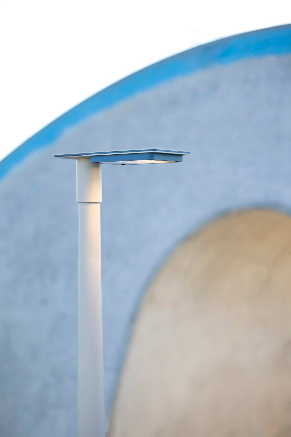 Lampadaire Hector N°2 LED sym 26W 3000K Jaune soufre 068 support Gris 105 182213068