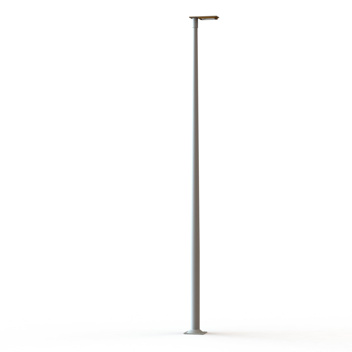 Lampadaire Hector N°3 LED sym 32W 3000K 1-10V Orangé pur 014 support Gris 105 182221014