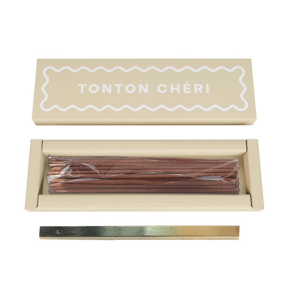 Encens boite de 30 bâtonnets+ support "TONTON CHERI" parfum cabana 018227