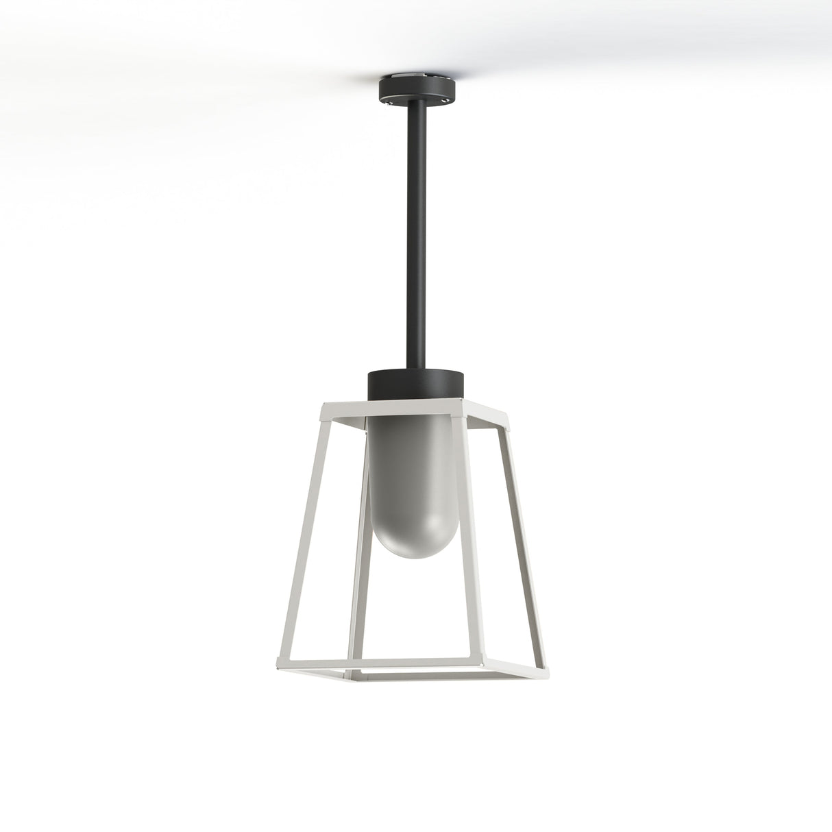 Plafonnier Lampiok 2 N°1 diffuseur opale Blanc pur 101 - Gris noir 107 178002101