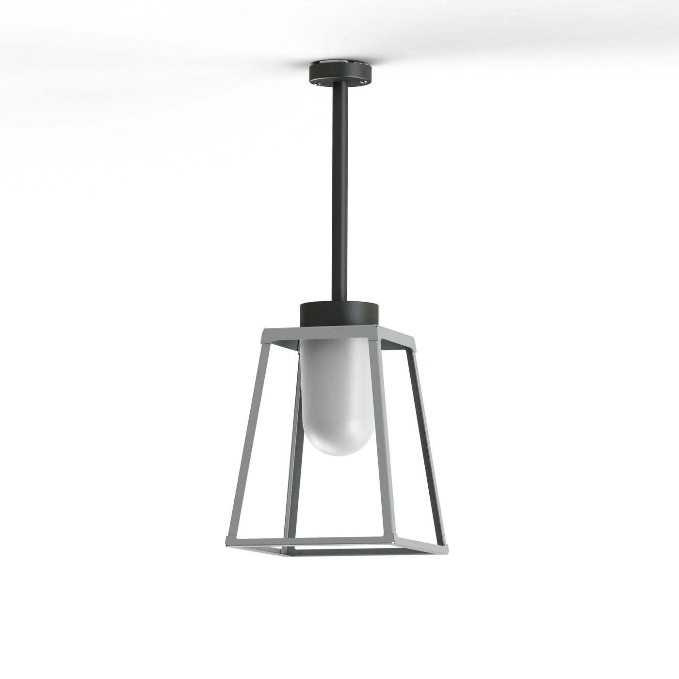 Plafonnier Lampiok 2 N°1 diffuseur opale Gris soie 105 - Gris noir 107 178002105