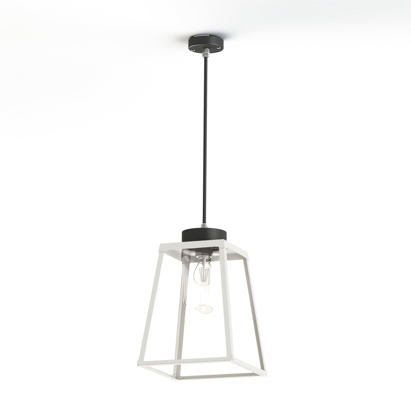 Suspension Lampiok 2 N°2 diffuseur clair Blanc pur 101 - Gris noir 107 178003101