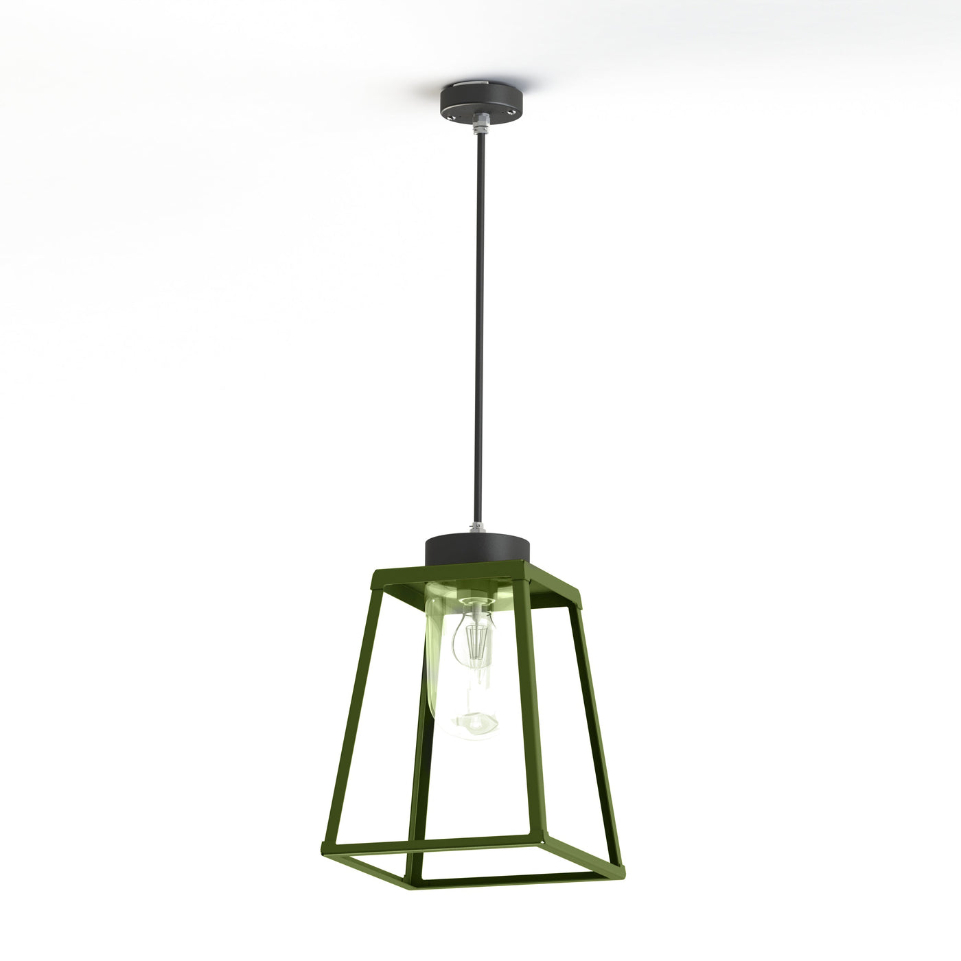 Suspension Lampiok 2 N°2 diffuseur clair Vert fougère 109 - Gris noir 107 178003109