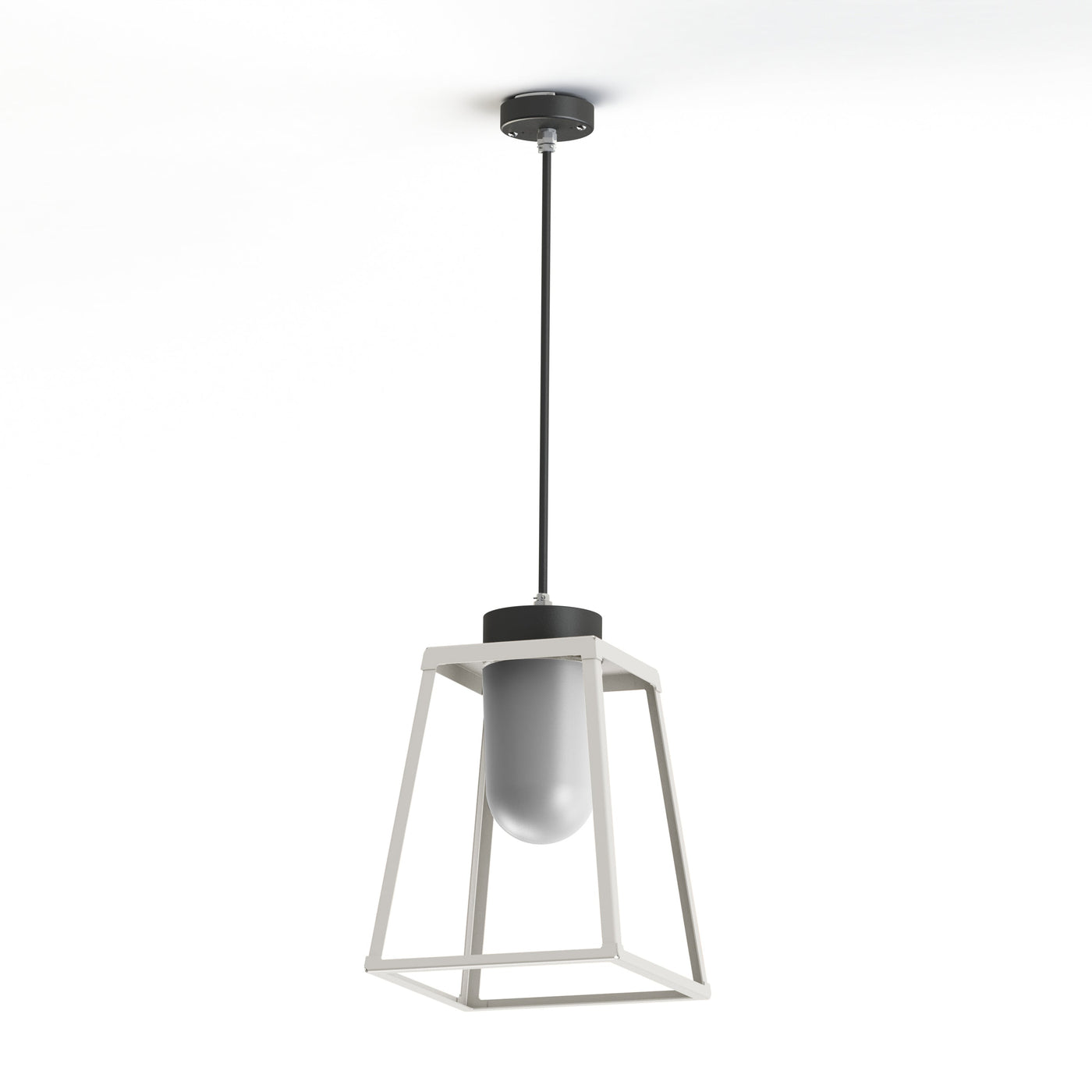 Suspension Lampiok 2 N°2 diffuseur opale Blanc pur 101 - Gris noir 107 178004101