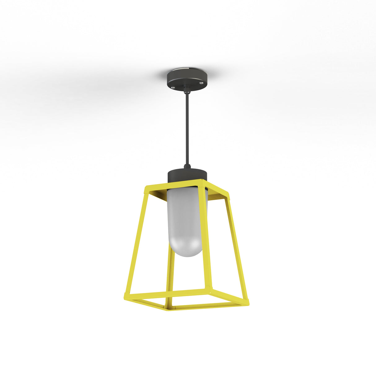 Suspension Lampiok 1 N°3 opale Jaune soufre 068 131006068