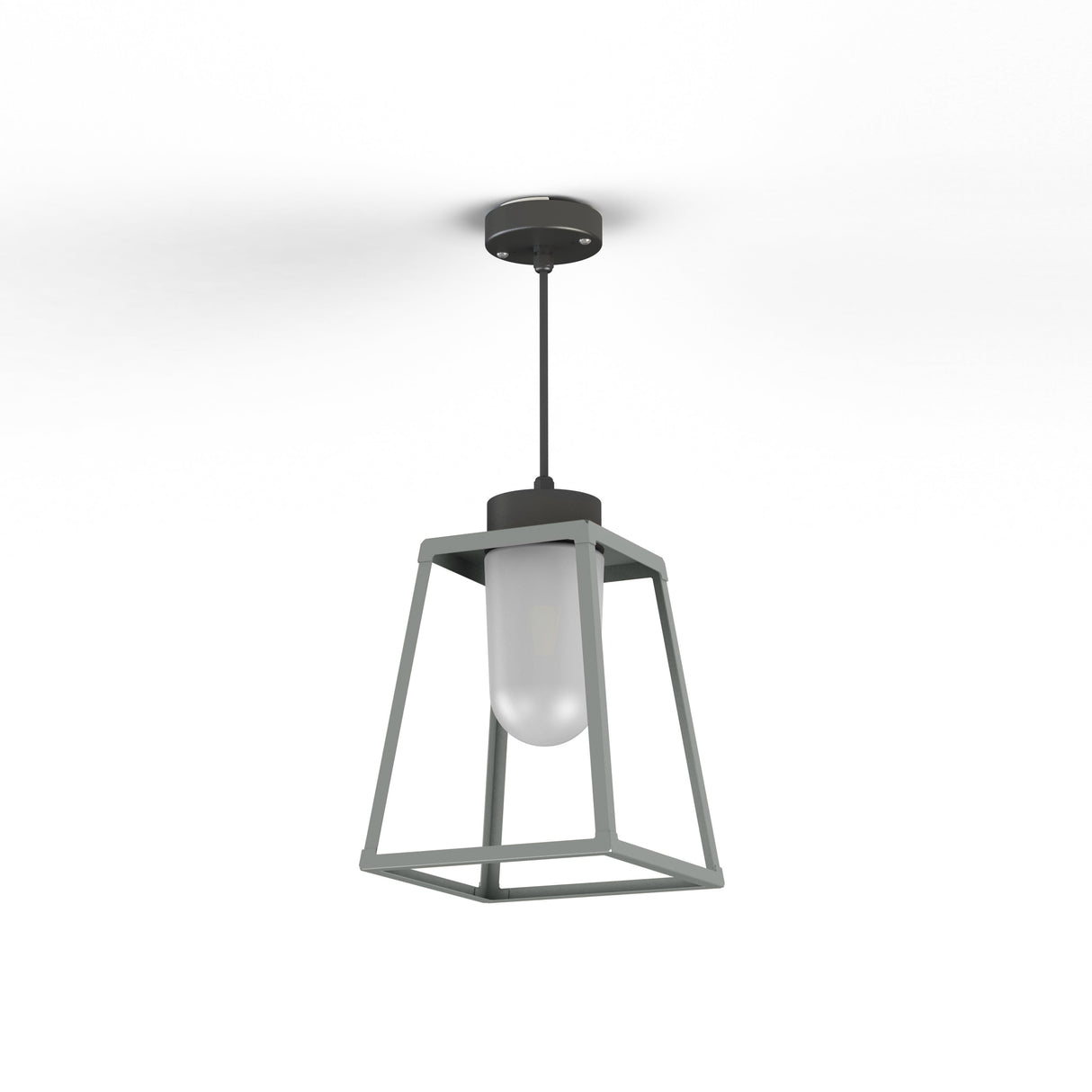 Suspension Lampiok 1 N°3 opale Gris soie 105 131006105