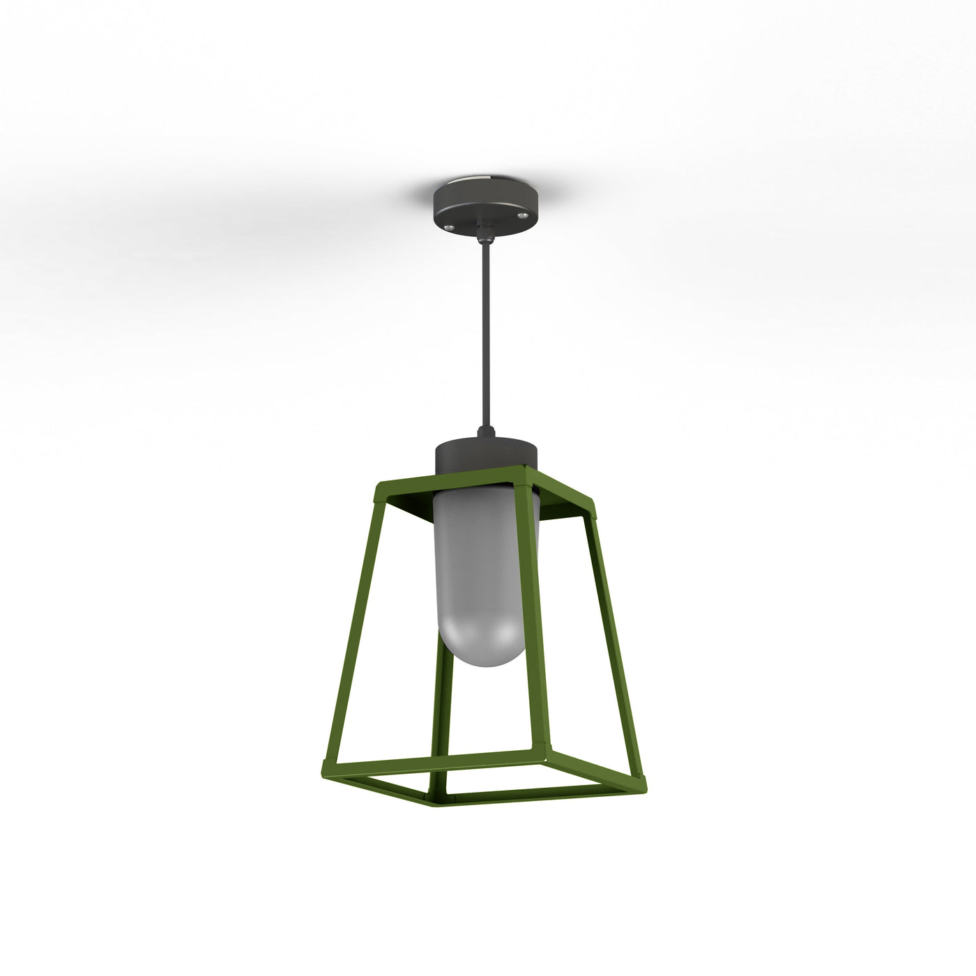 Suspension Lampiok 1 N°3 opale Vert fougère 109 131006109