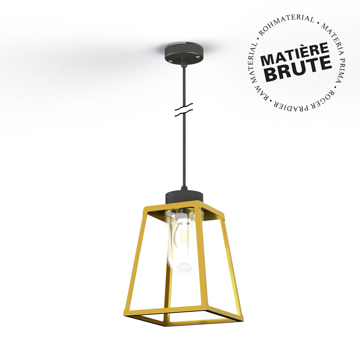 Suspension Lampiok 1 N°4 clair Laiton brut 072 131007072