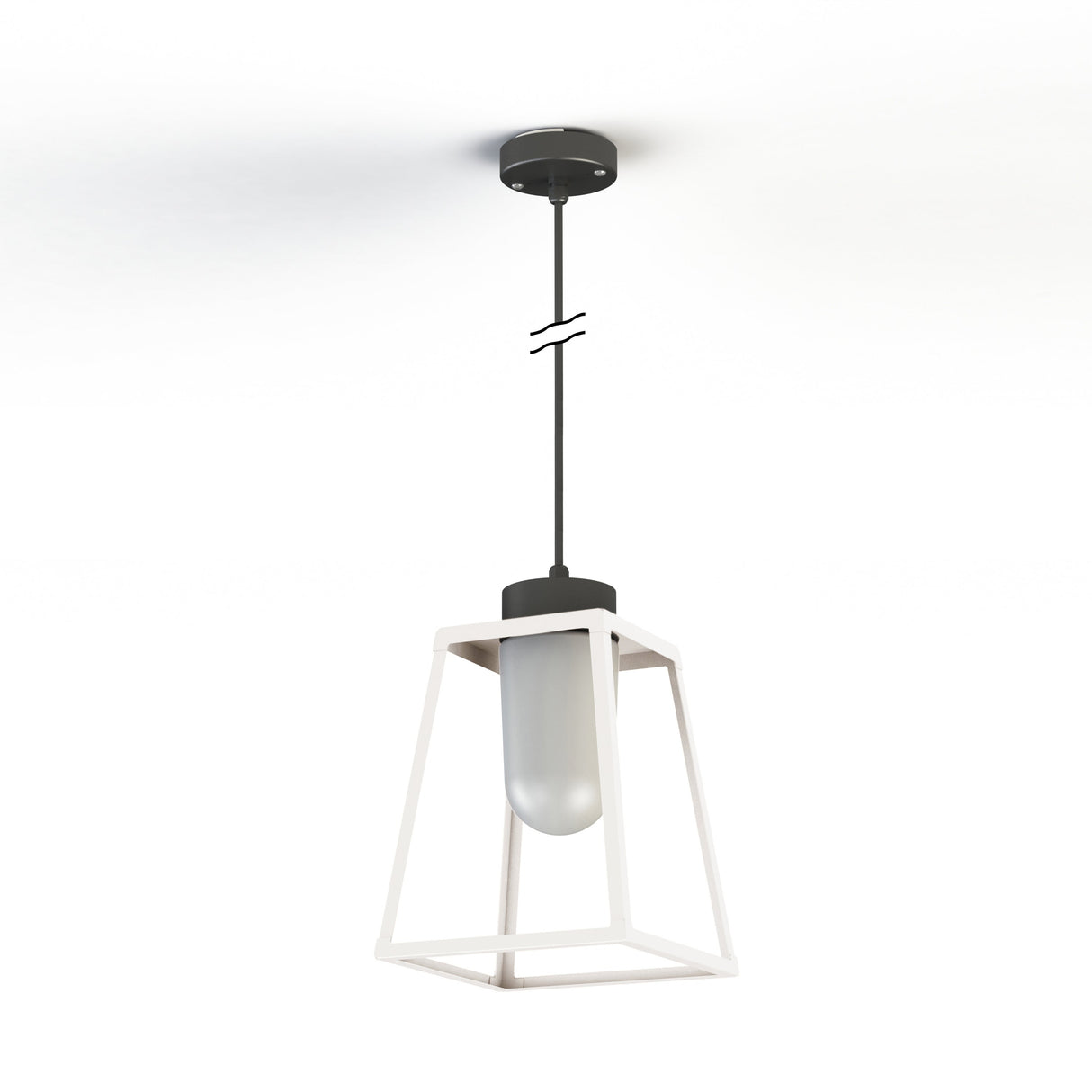 Suspension Lampiok 1 N°4 opale Blanc 001 131008001