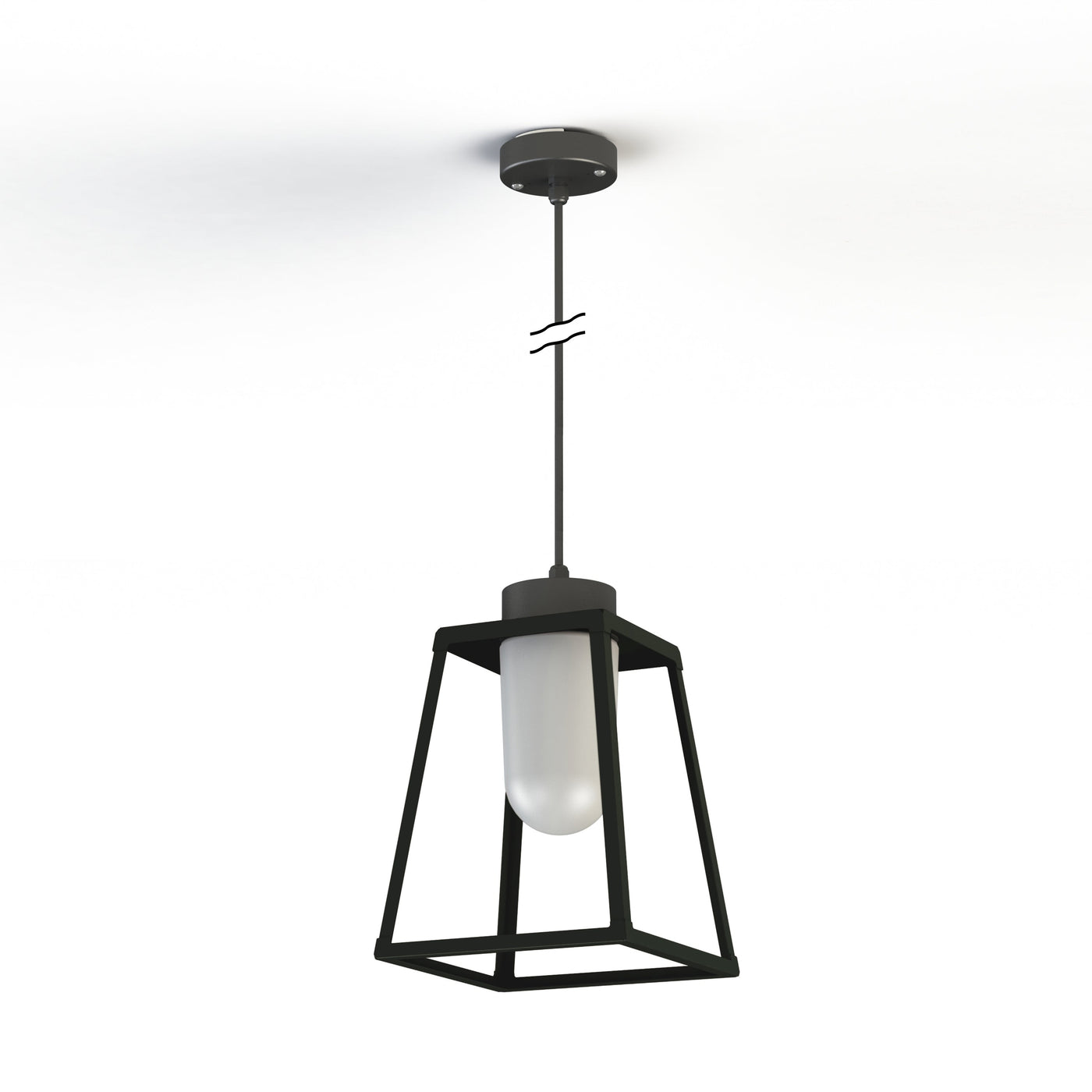 Suspension Lampiok 1 N°4 opale Gris noir 107 131008107