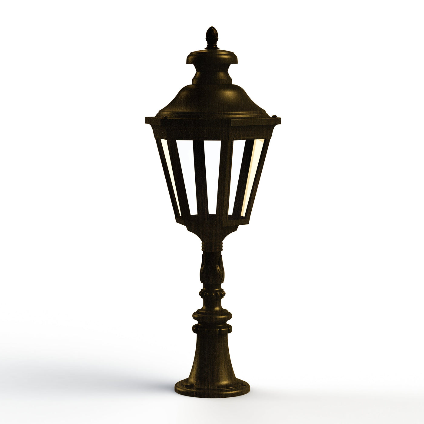 Borne Louis XIII N°9 LED 2700°K Patiné doré 009 130118009