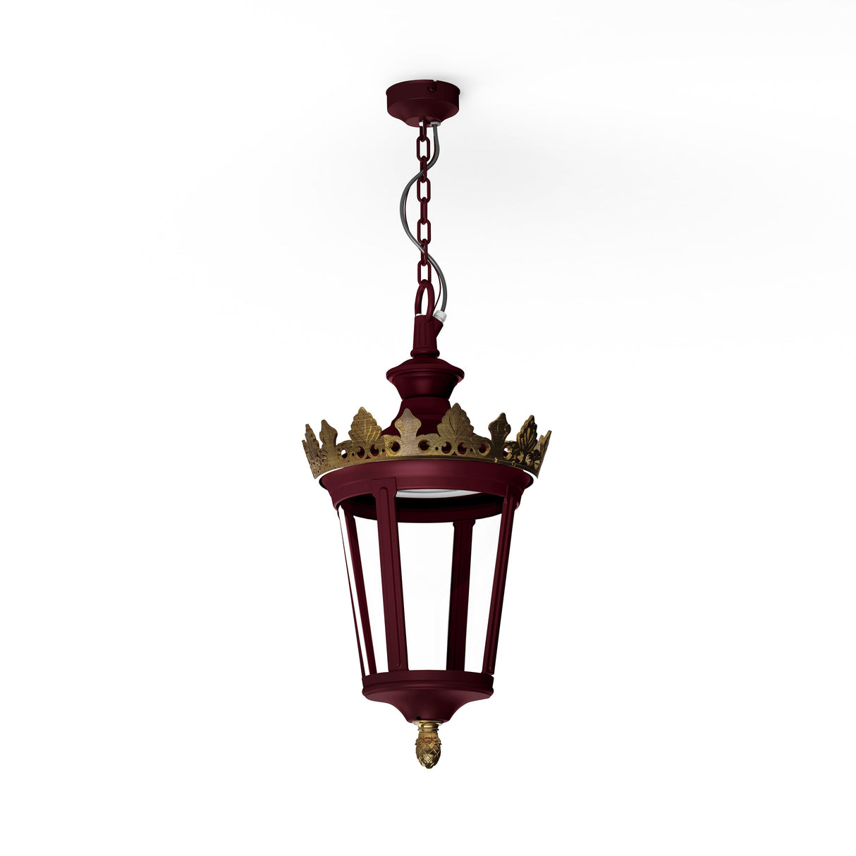 Suspension Louvre N°1 LED 2700°K Rouge vin 066 133102066