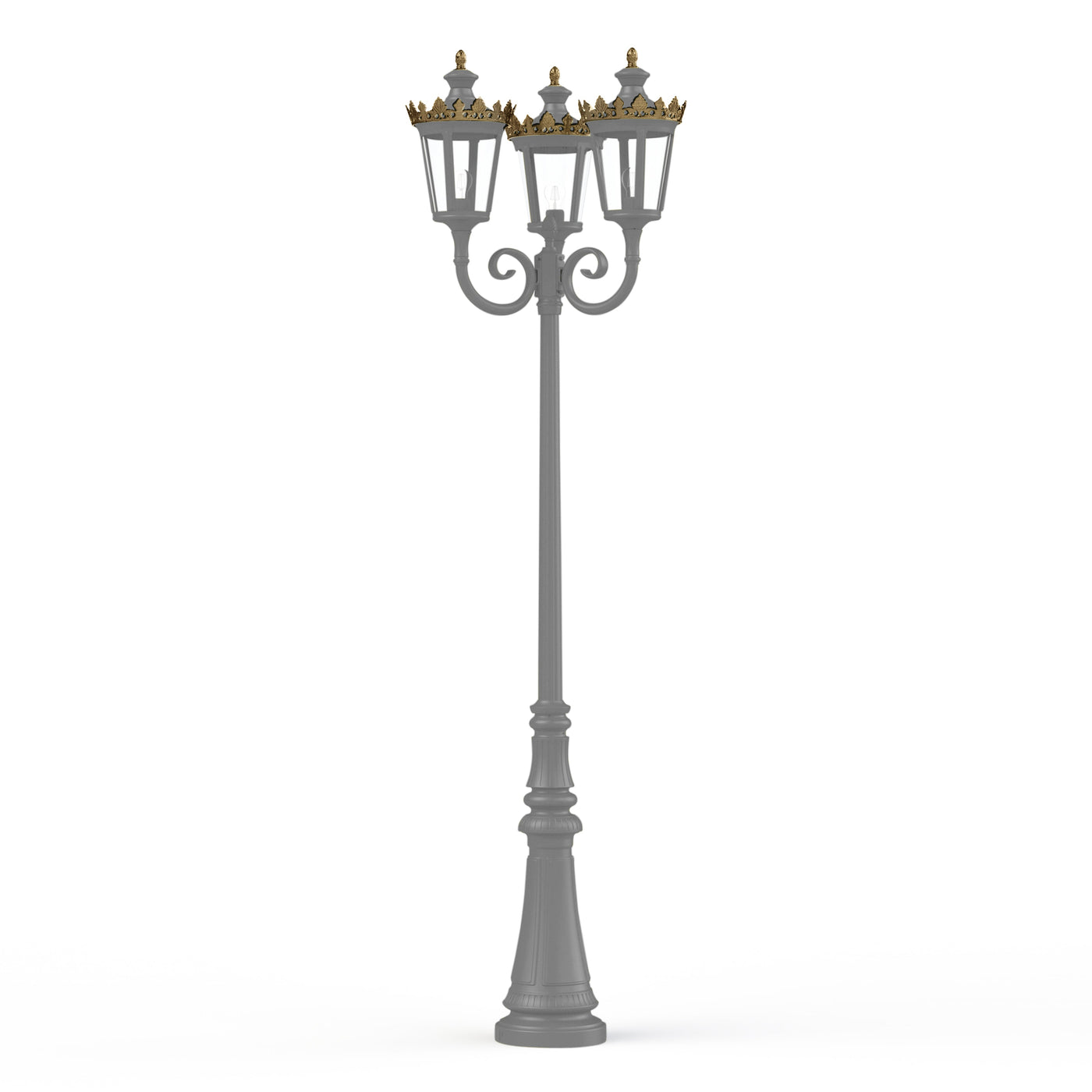Lampadaire Louvre N°10 E27 Gris soie 105 133019105