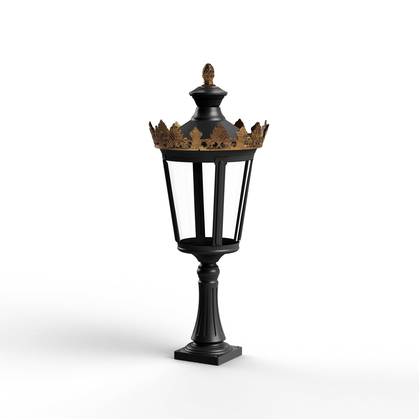 Borne Louvre N°3 LED 2700°K Noir foncé 000 133106000