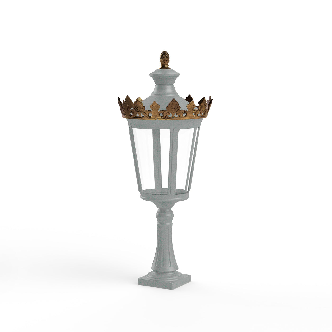 Borne Louvre N°3 LED 2700°K Gris soie 105 133106105