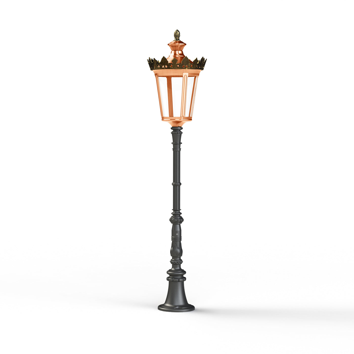 Borne Louvre N°8 LED 2700°K Cuivre patiné vernis 080 133116080
