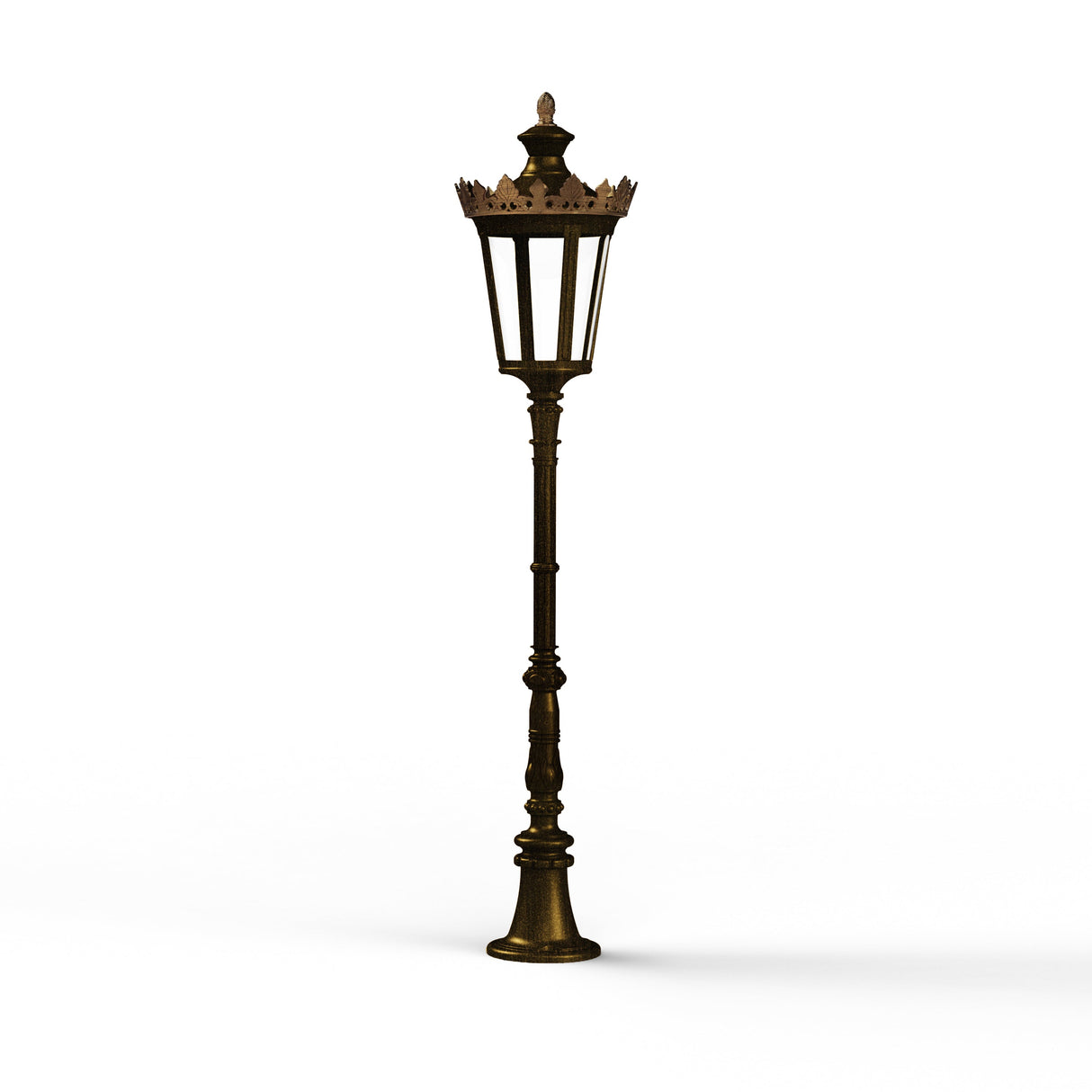 Borne Louvre N°8 LED 2700°K Patiné doré 009 133116009