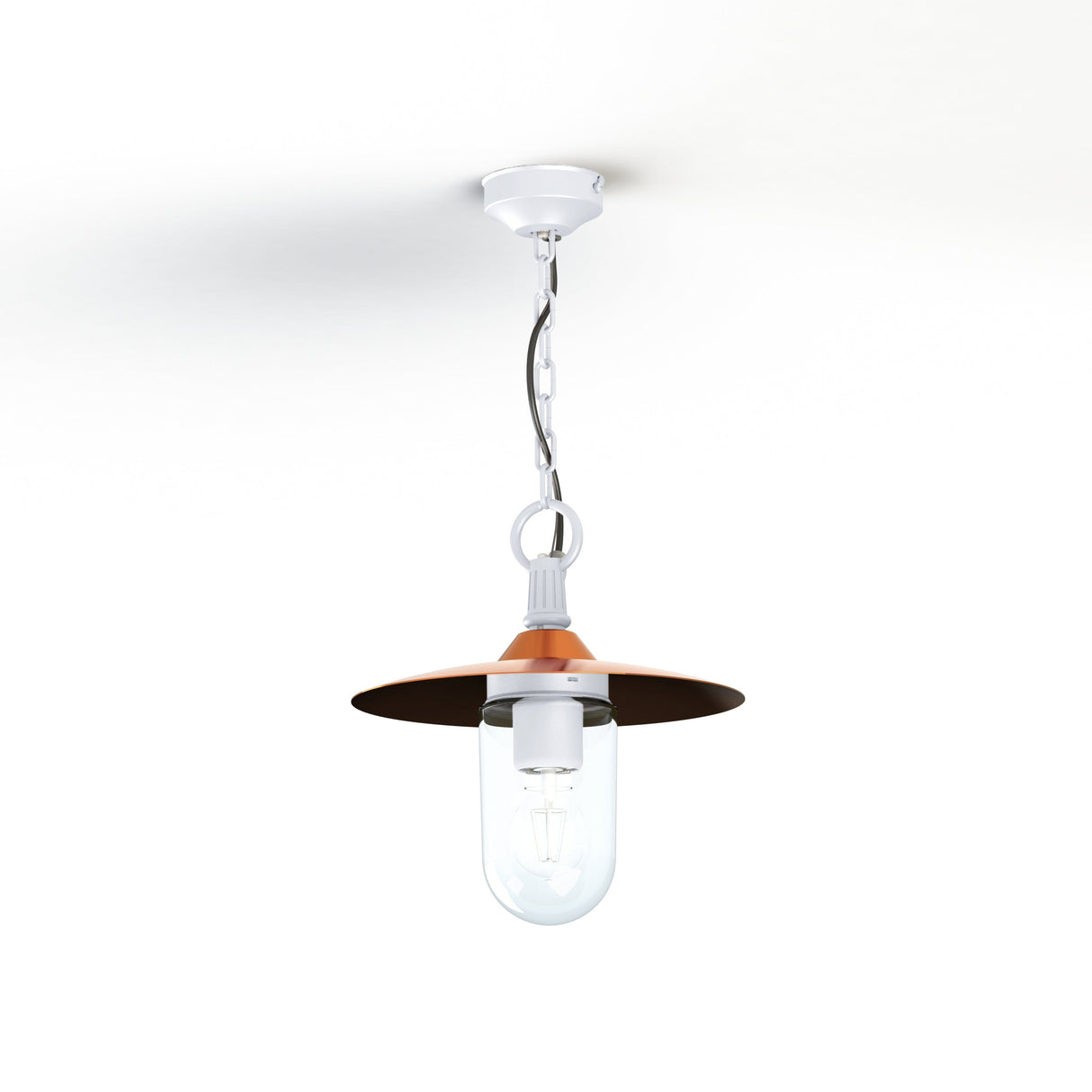 Suspension Montana N°1 clair Dôme cuivre vernis- Blanc 001 139002001