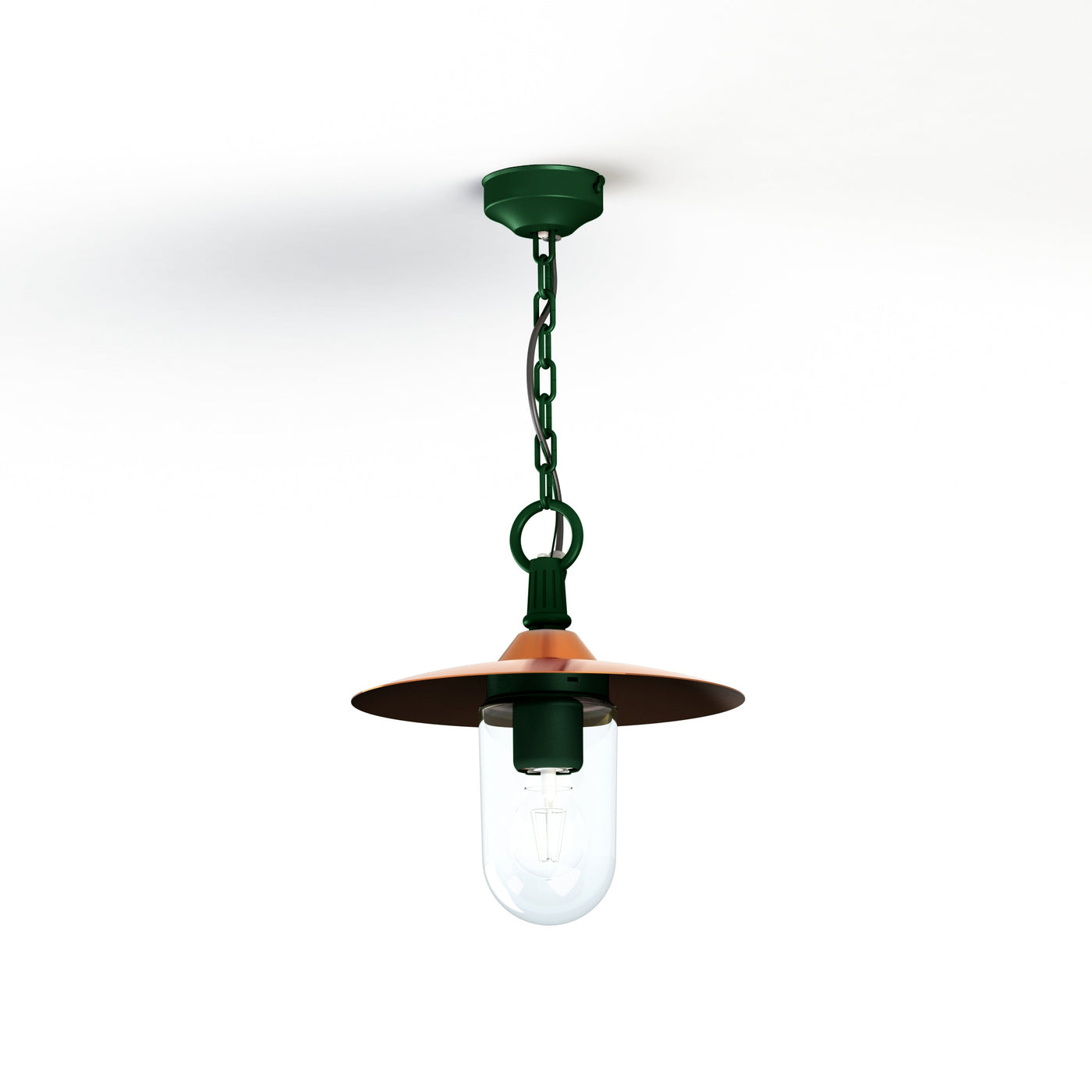 Suspension Montana N°1 clair Dôme cuivre vernis- Vert sapin 067 139002067