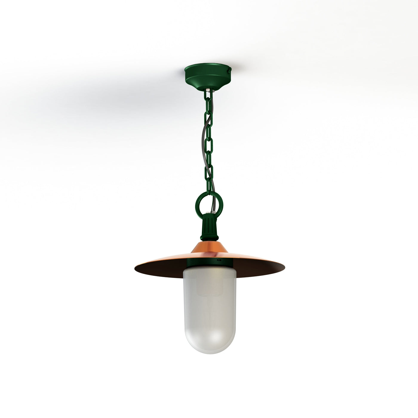 Suspension Montana N°1 opale Dôme cuivre brut- Vert 067 139018067