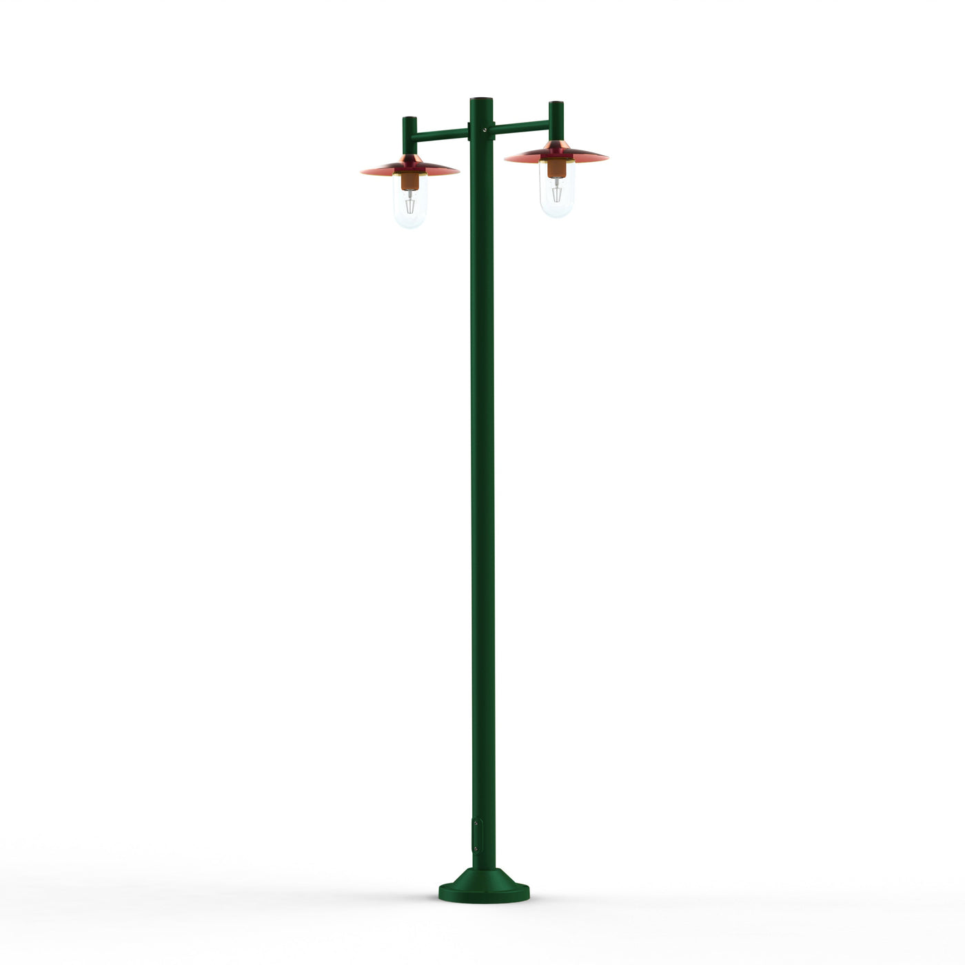 Lampadaire Montana N°4 clair Dôme cuivre brut- Vert sapin 067 139023067