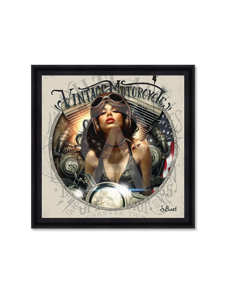 PIN UP BIKER by SYLVAIN BINET 52X52