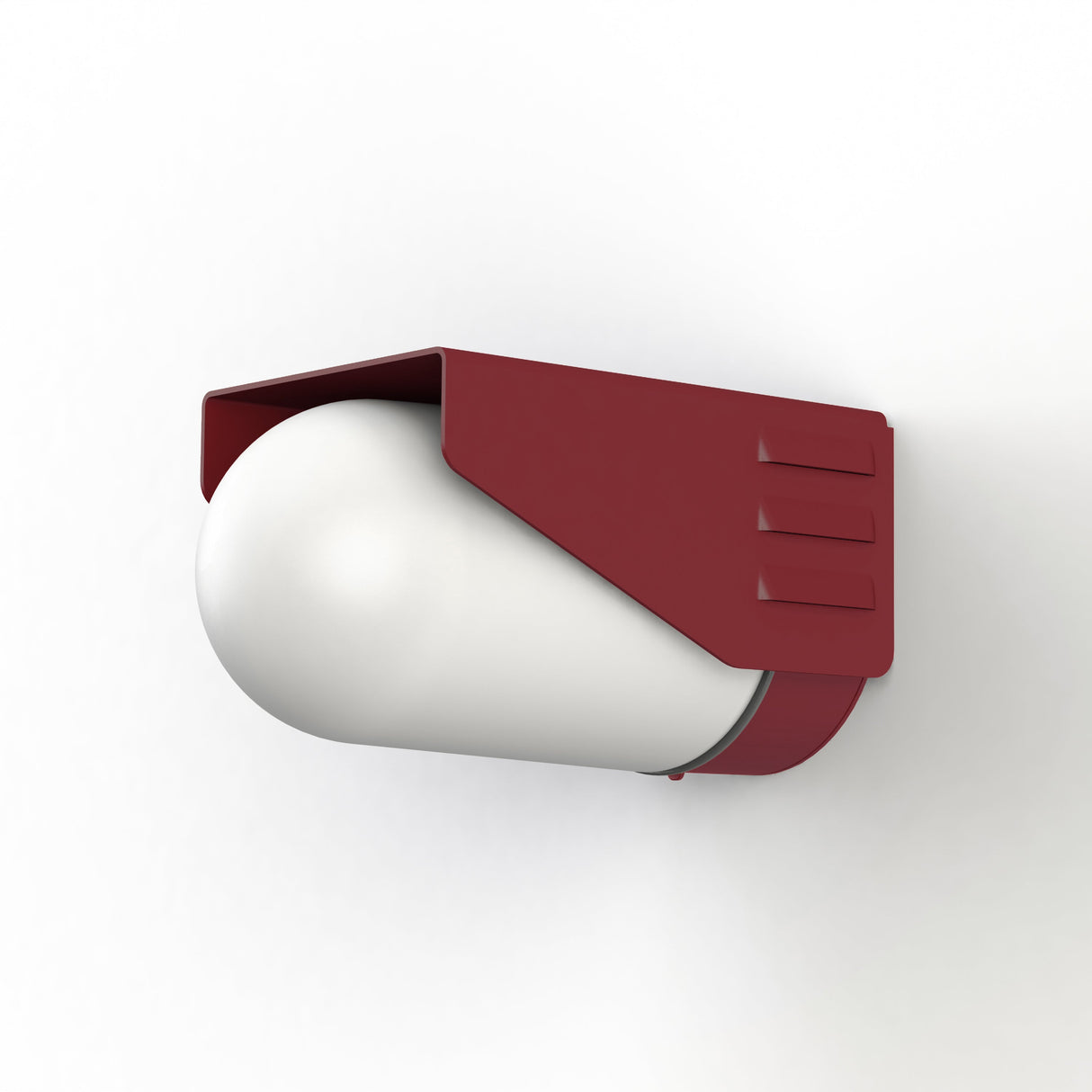 Applique RP195 T2 N°3 depoli Rouge vin 066 153006066