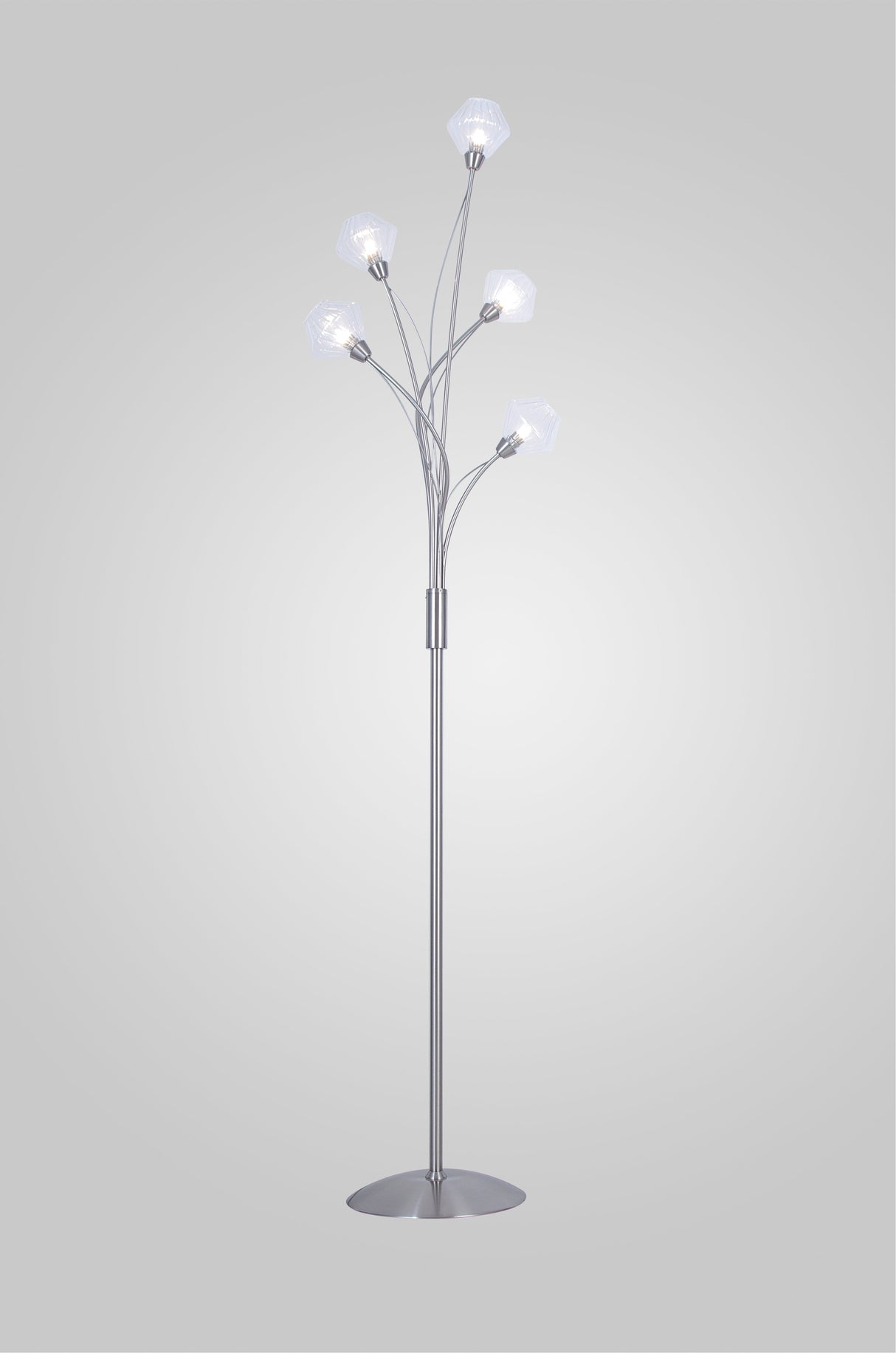 Lampadaire Diamant nickel satiné hj5149-5SF