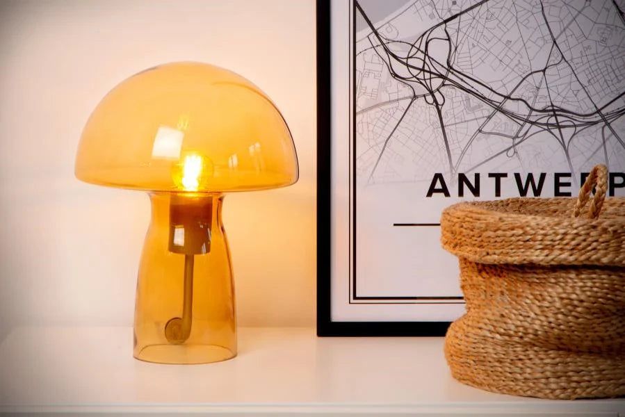 Lampe FUNGO orange H28 LUCIDE 10514/01/53