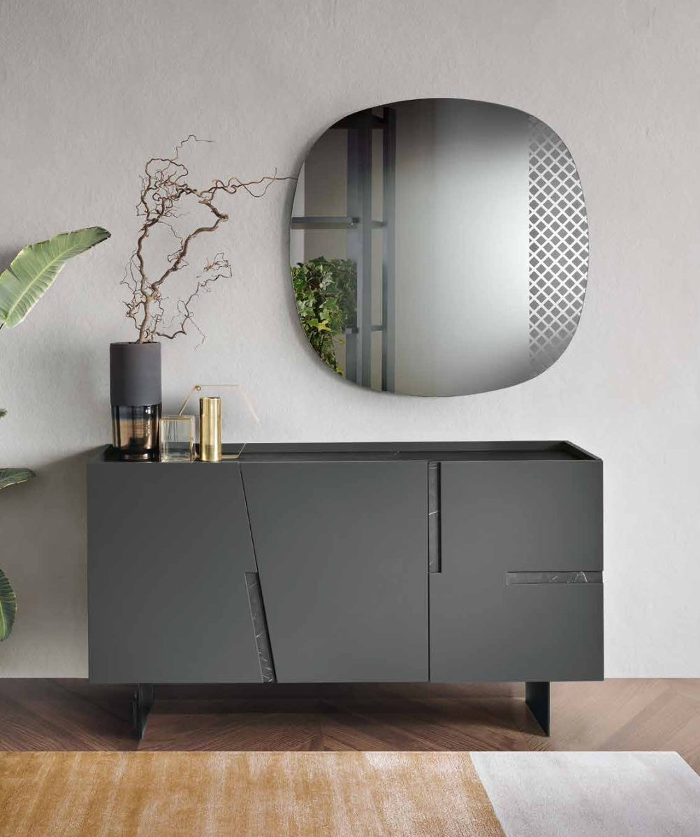 Miroir Mantra gris fumé 96x96