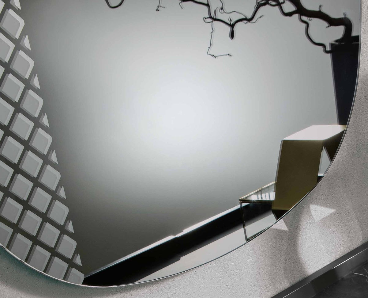 Miroir Mantra gris fumé 96x96