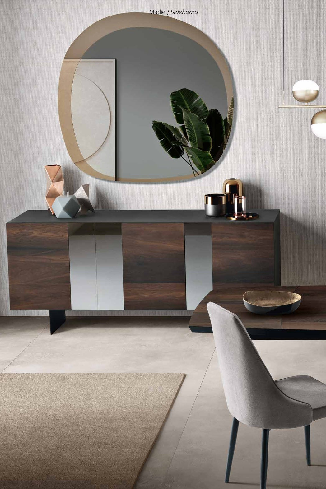 Miroir Fill bronze 120x123