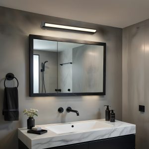 Applique Fabrizio noire 80 cm 284779132