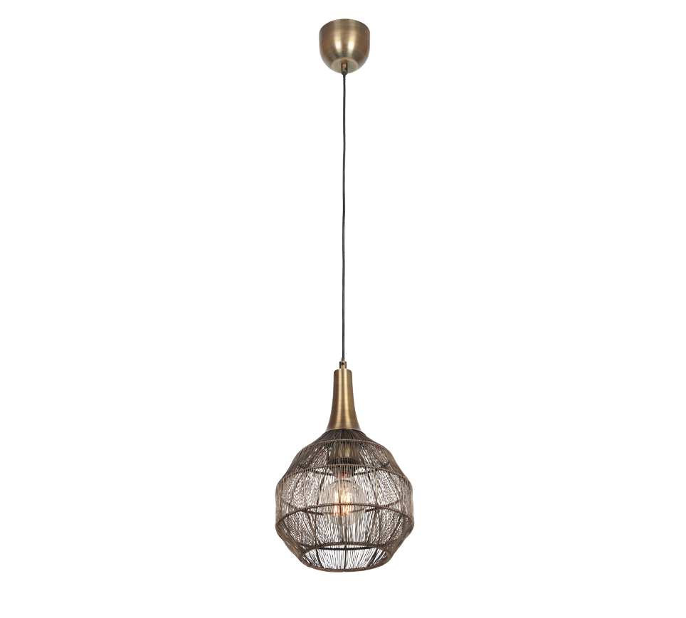 Suspension Soraya laiton/noir diam 26 365430104