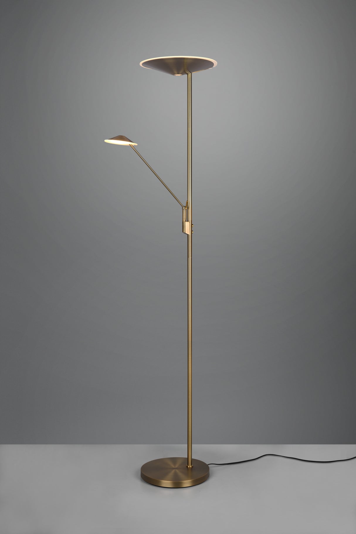 Lampadaire Brantford laiton fumé 425610204