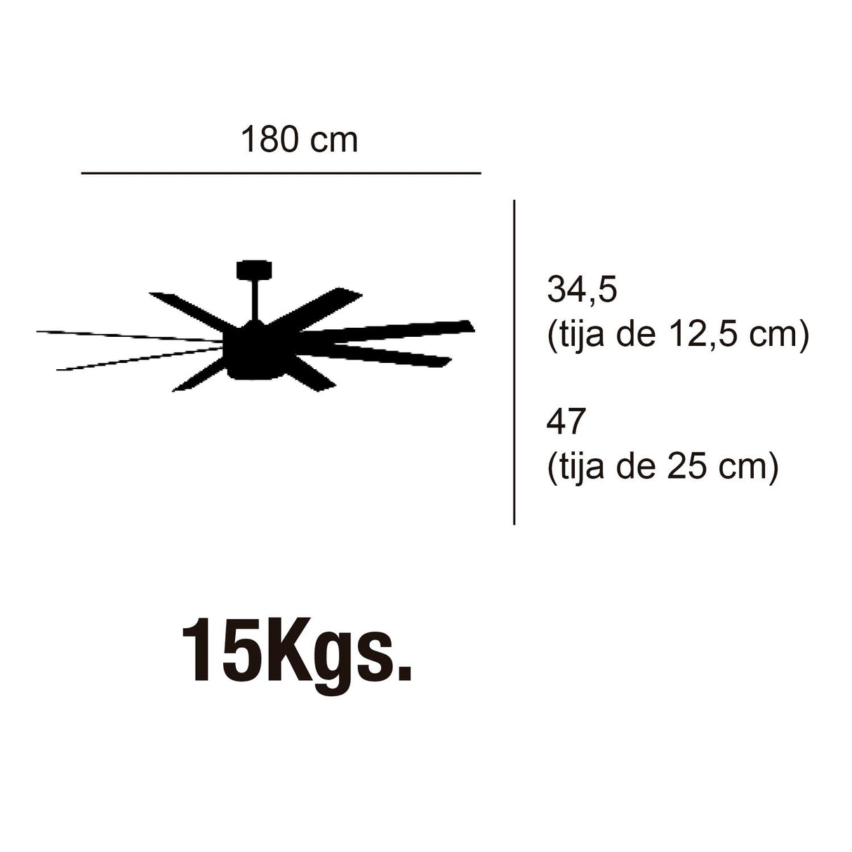 Plafonnier ventilateur Manhattan LOVA 55140