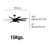 Plafonnier ventilateur Manhattan LOVA 55140