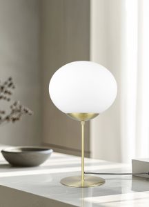 Lampe FOMENTO laiton/blanche TRIO 563100108