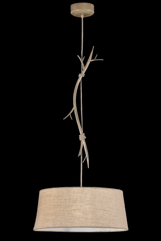 Suspension SABINA grans modèle 1 lumière imitation bois E27 Mantra 6178