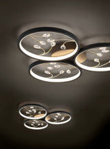 Plafonnier Groovy noir/or rond 642110332