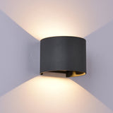 Applique DAVOS ronde grise noir 3000k Mantra 6522