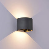 Applique DAVOS ronde grise noir 3000k Mantra 6522