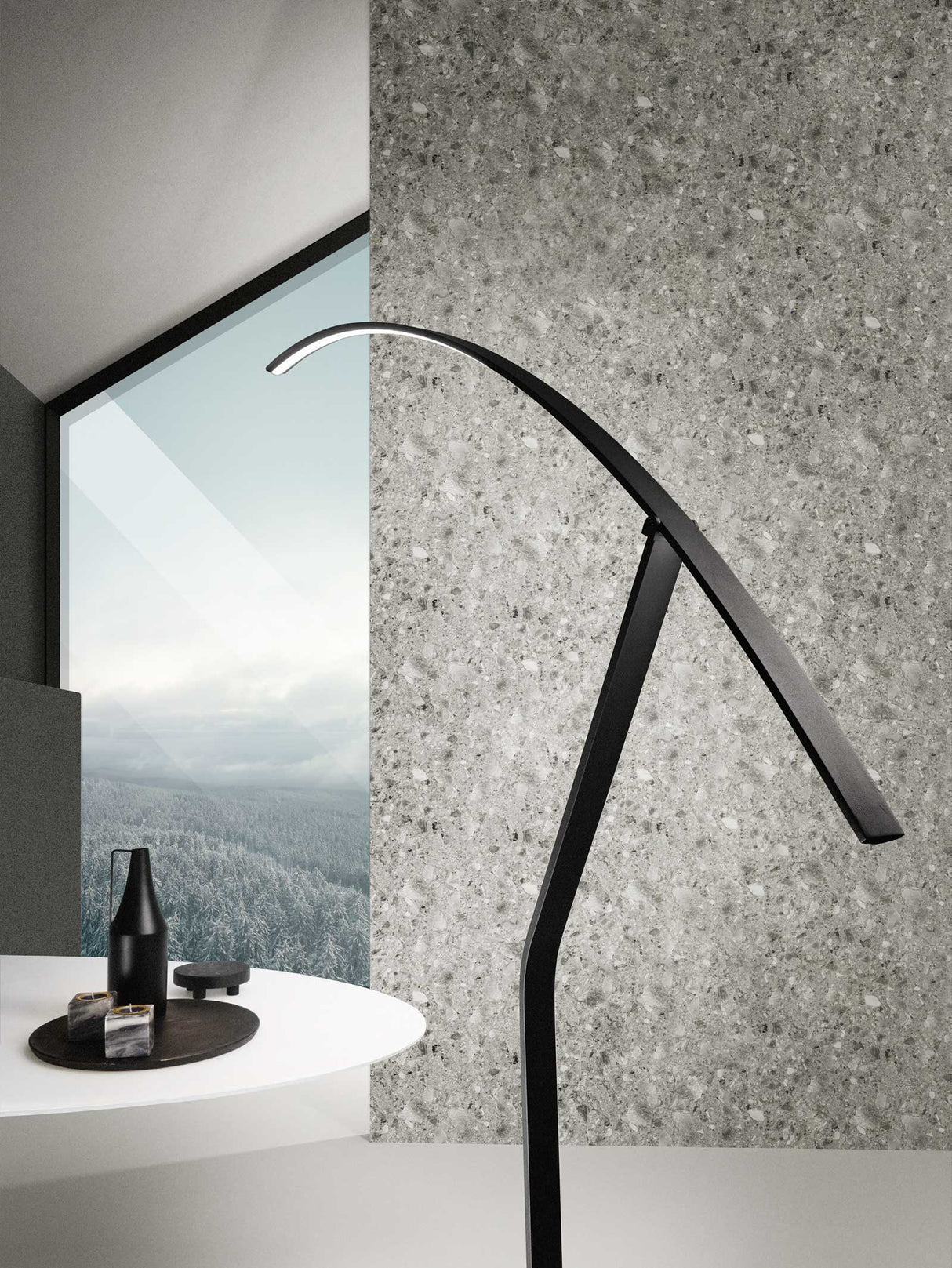 Lampadaire FOLAGA blanc mat  PT.FOLAGA/B.CO