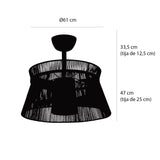 Plafonnier ventilateur Papeete LOVA 7021