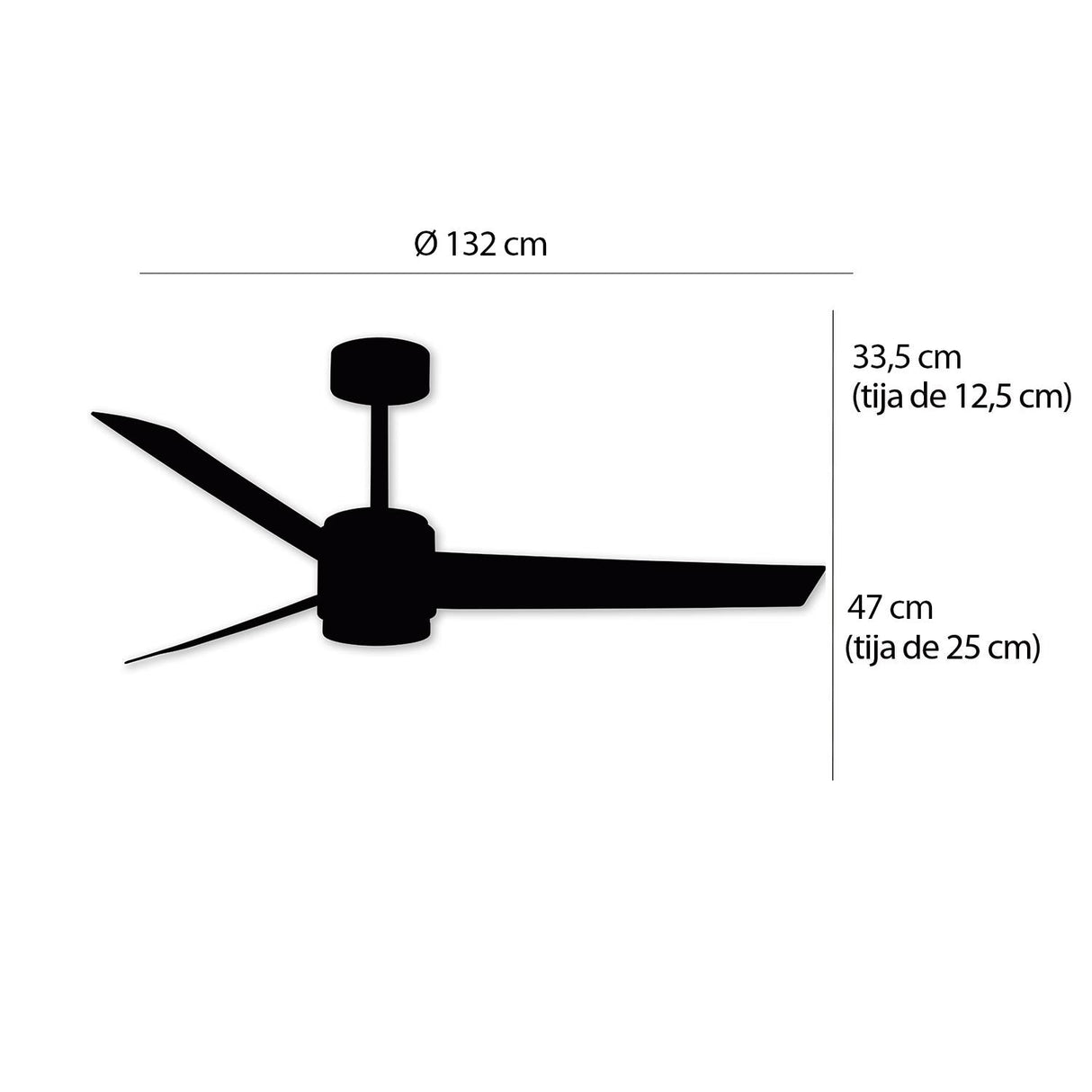 Plafonnier ventilateur Australia blanc et or LOVA 7033