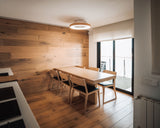 Plafonnier ventilateur Tibet blanc et bois Mantra 7126