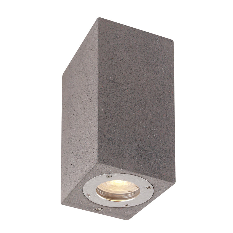 Plafonnier extérieur LEVI gris foncé carré Mantra 7187