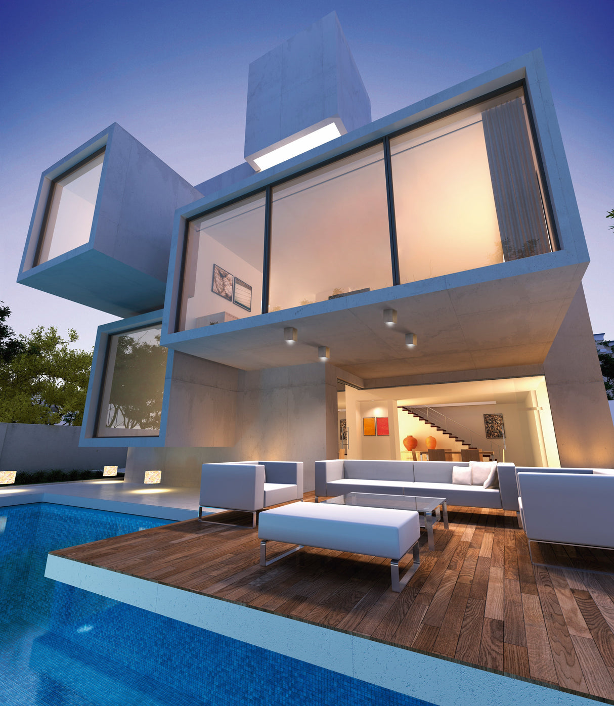 Plafonnier Levi gris foncé Mantra 7187